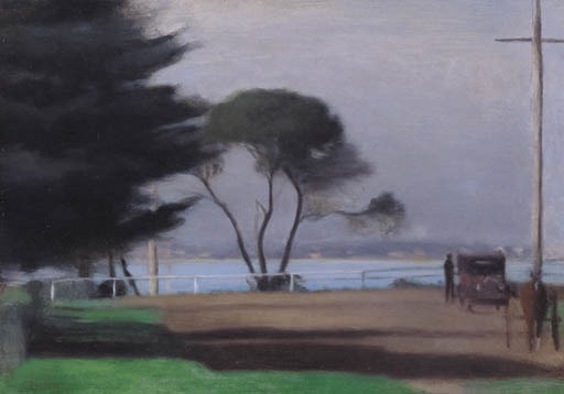 Autumn Morning (Early Morning, Beaumaris), painting by Clarice Beckett (public domain)