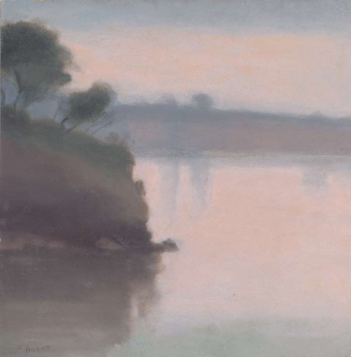Beaumaris seascape c.1925, painting by Clarice Beckett (public domain)