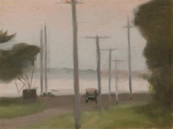 Evening, painting by Clarice Beckett (public domain)